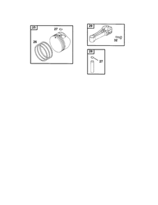 Piston/Ring Set Diagram and Parts List for 12E800-12E899 0620-0653-0808 Briggs and Stratton Engine